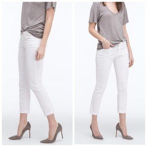 Ag Adriano Goldschmied Jeans The Stilt Roll-up Cigarette Cropped White 29